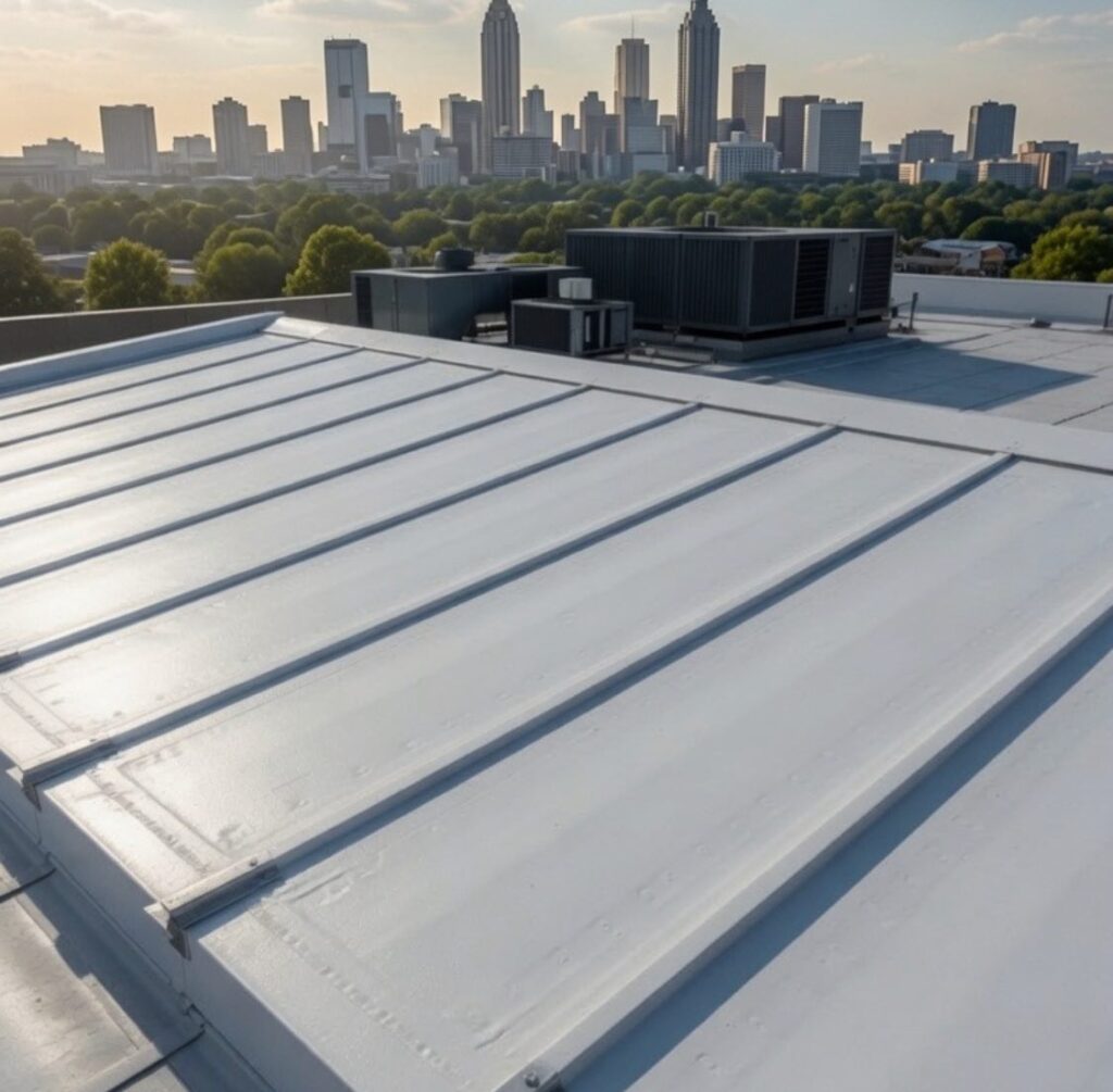 LB-Roofing-Commercial-Metal-Roof-Atlanta-Skyline