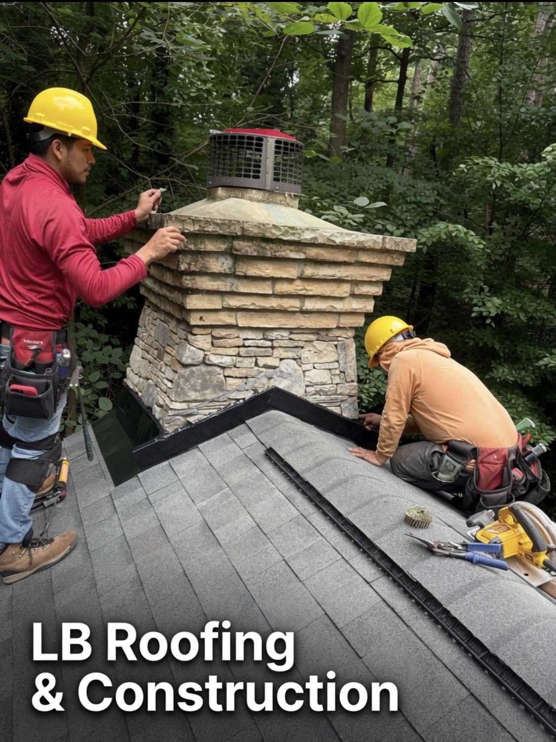 New chimney flashing, shingle roof, 2026