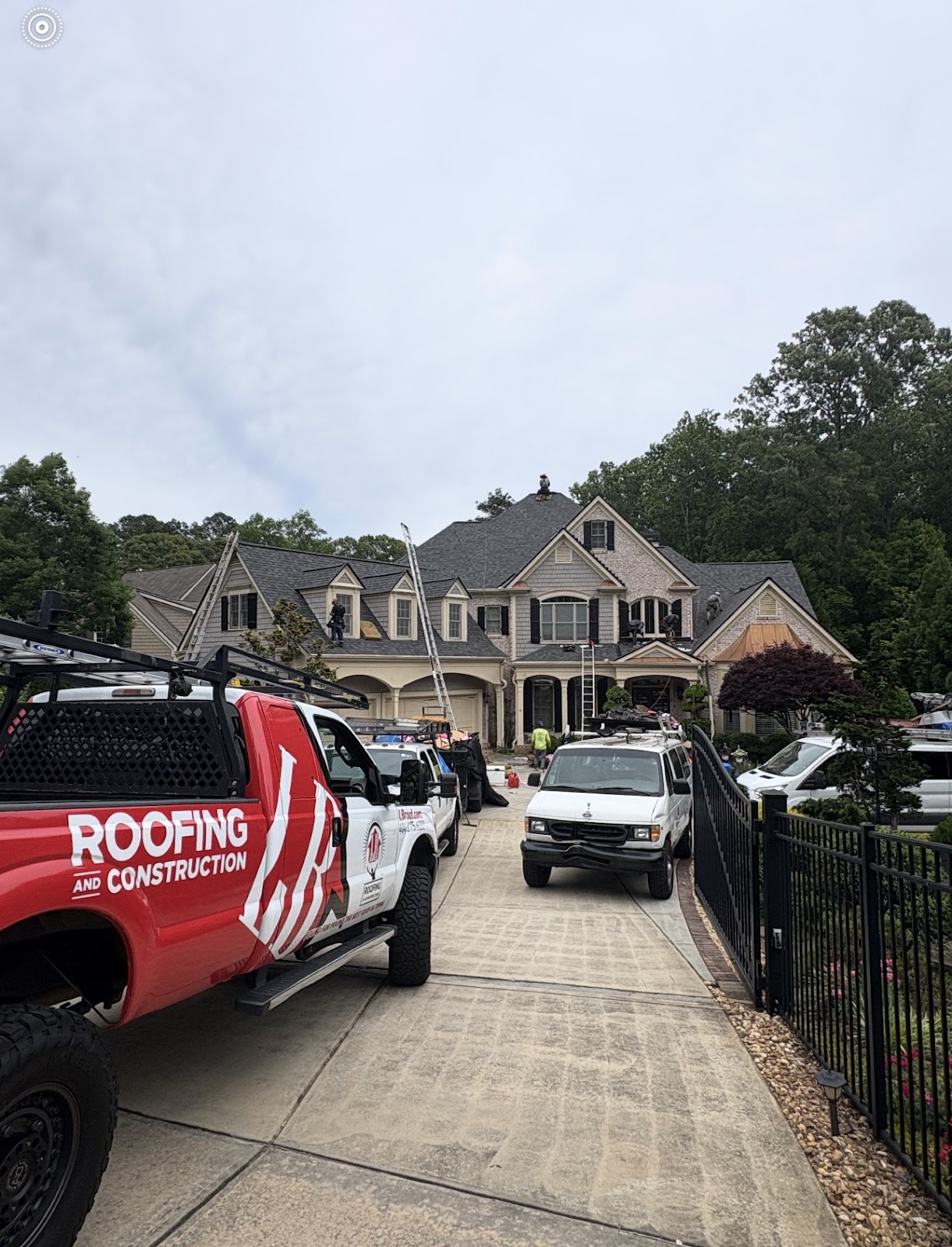 LB crew truck on a metro Atlanta jobsite, 2026