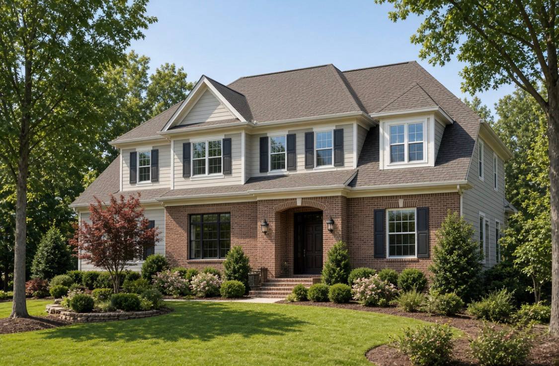 Example home with approximately 3,000 square foot roof