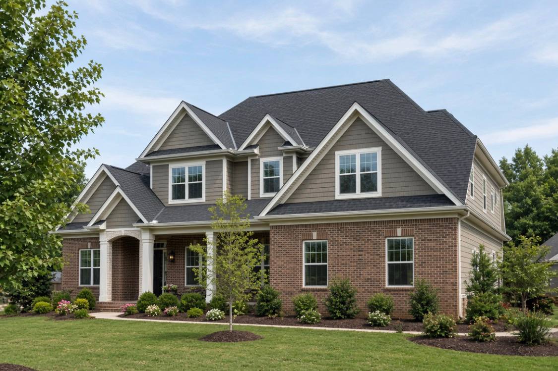 Example home with approximately 4,000 square foot roof