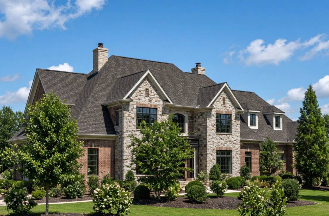 Example home with approximately 5,000 square foot roof